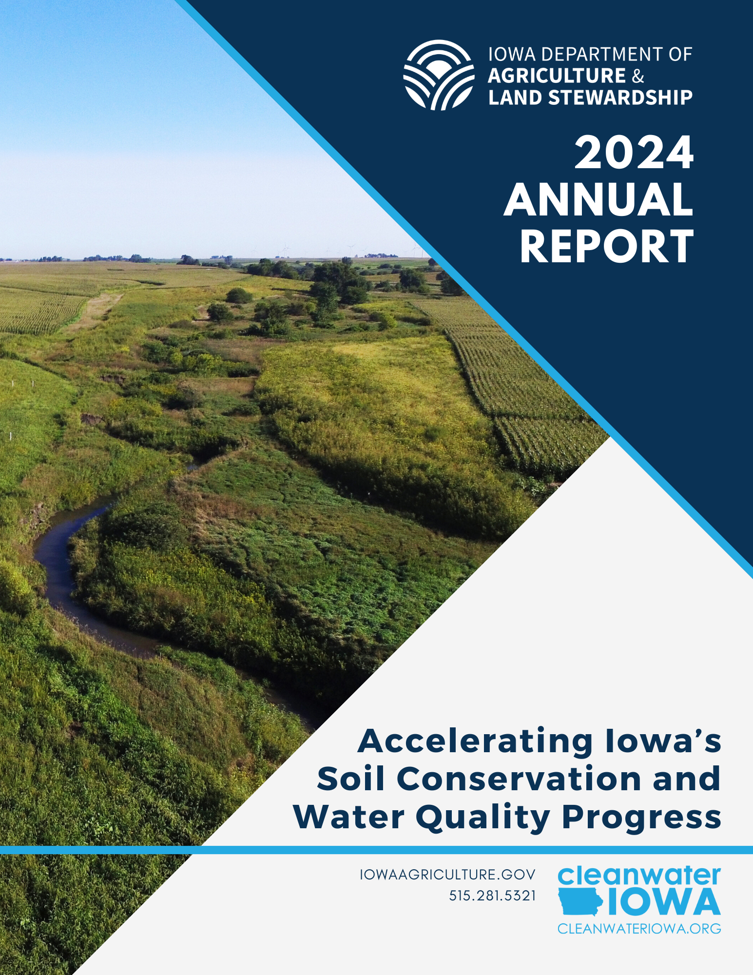 Cover page of 2024 Iowa Department of Agriculture and Land Stewardship Annual Report