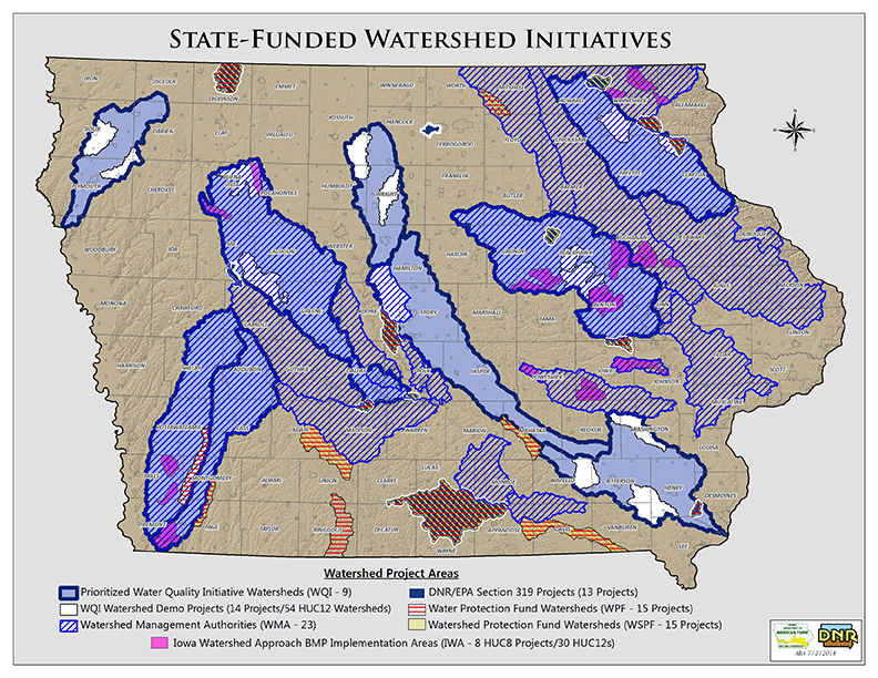 Map of State Funded Watersheds