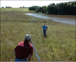 Photo of surveyors in Van Buren county