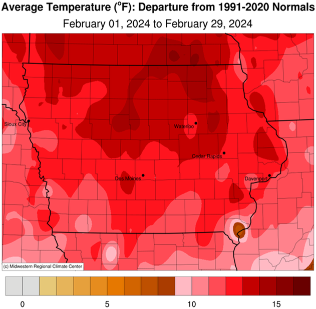 Monthly Weather Report Iowa Department of Agriculture and Land